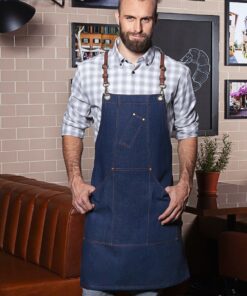Bib apron denim x-style