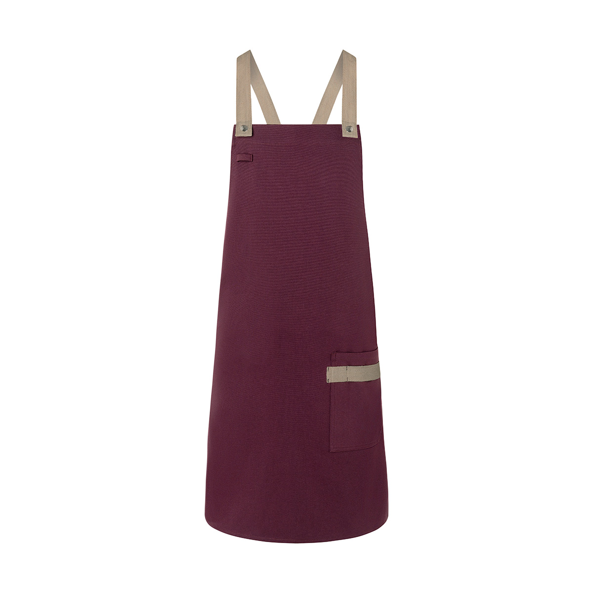 Bib Apron With Crossed Ribbons