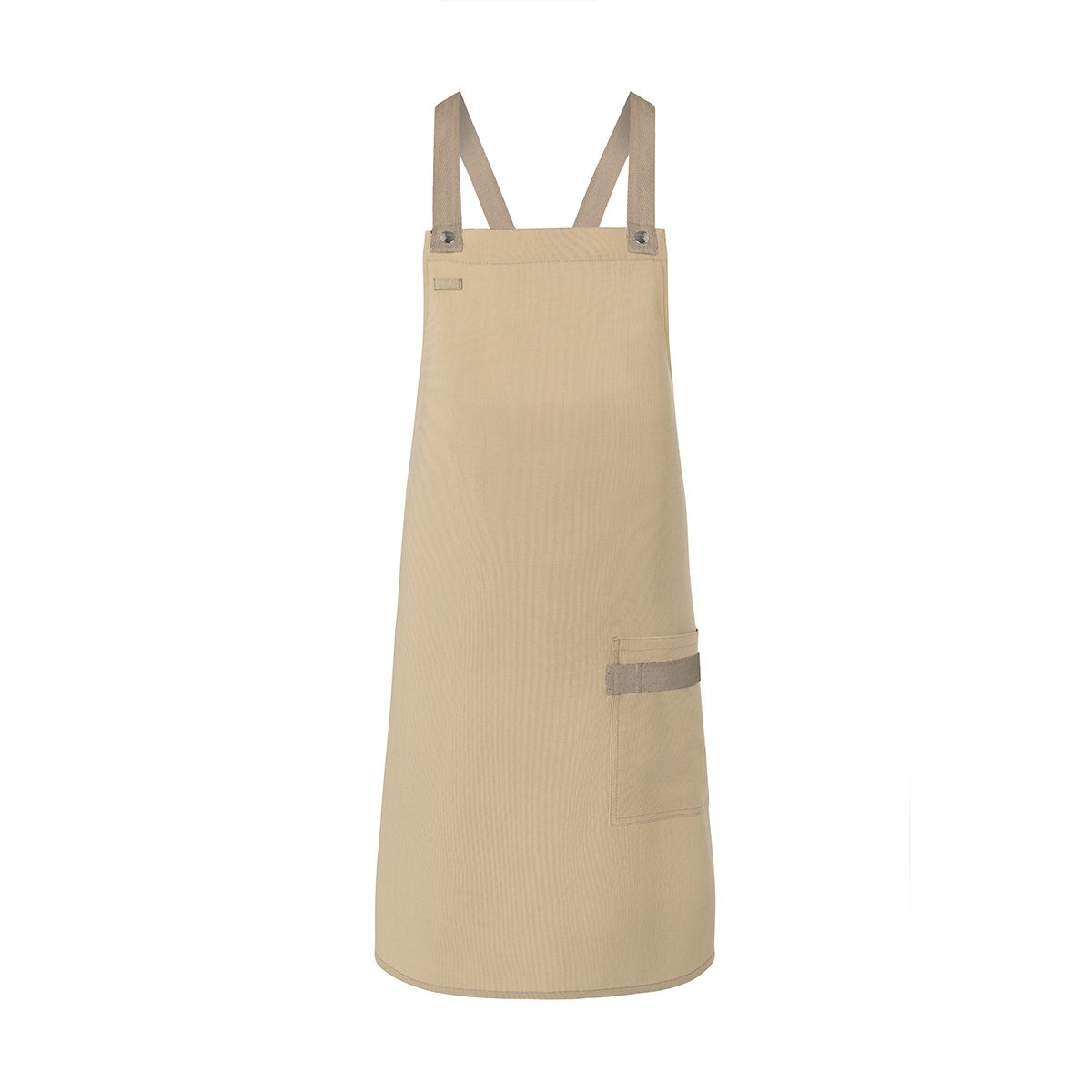 Bib Apron With Crossed Ribbons