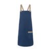 Bib Apron With Crossed Ribbons