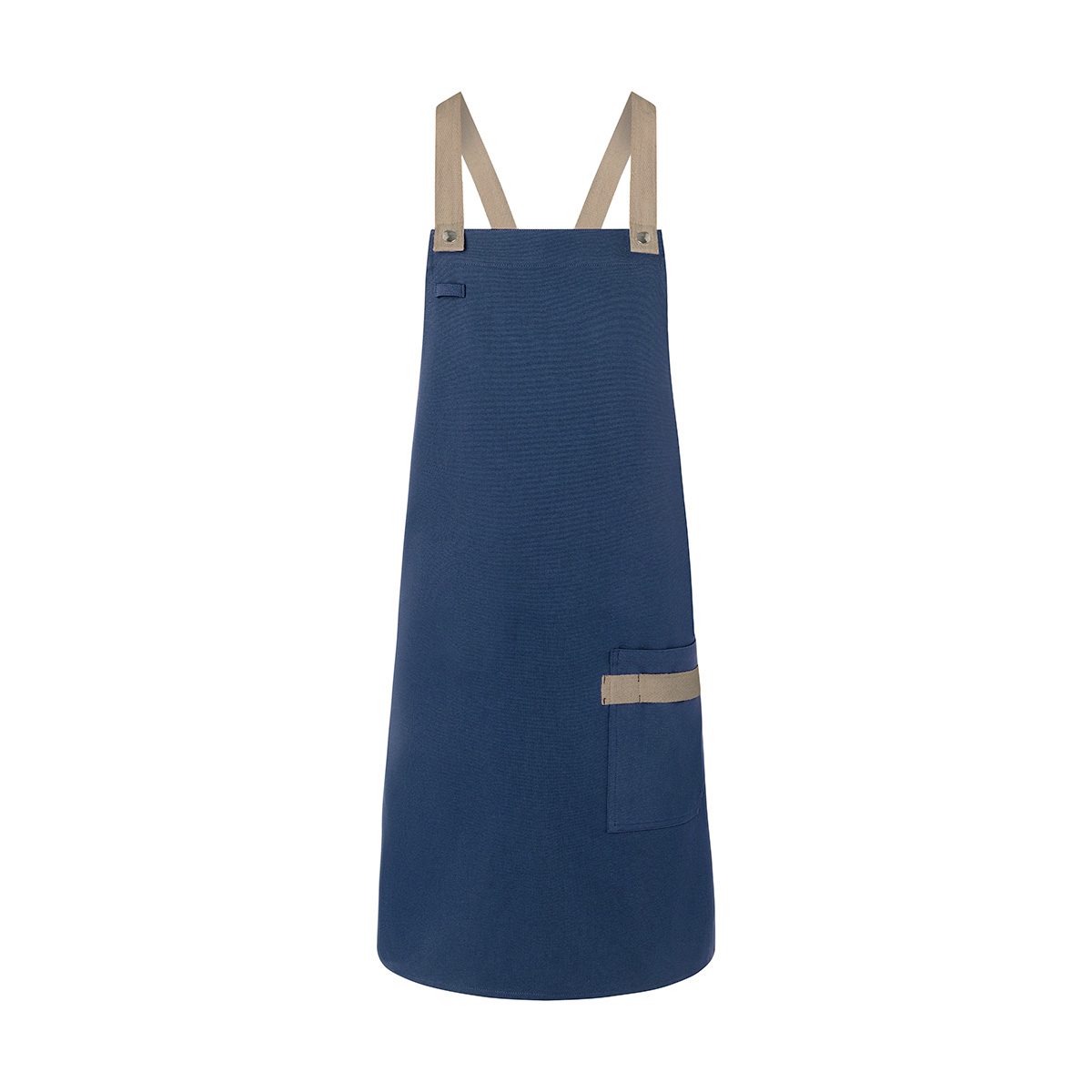 Bib Apron With Crossed Ribbons