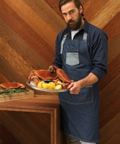 Denim Contrast Bib Apron