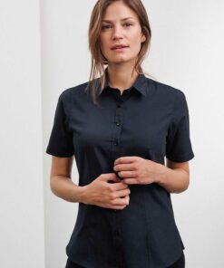 Women Shirt Shortsleeve Poplin