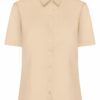 Women Shirt Shortsleeve Poplin