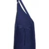 Asymmetrical Bib Apron with Pocket