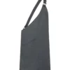 Asymmetrical Bib Apron with Pocket