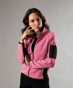 Felpa in Maglia (knitted fleece) con Inserti in Tessuto Elasticizzato Woman