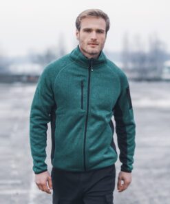 Felpa in Maglia (knitted fleece) con Inserti in Tessuto Elasticizzato Man