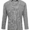 Men Long Sleeve Microcheck Gingham Shirt