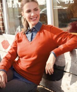 Women V-Neck Pullover