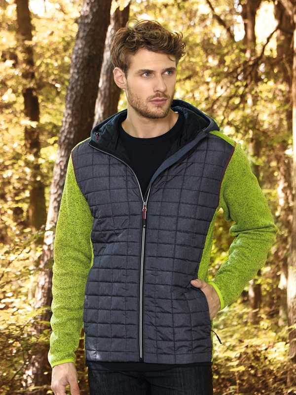 Men knitted Hybrid Jacket