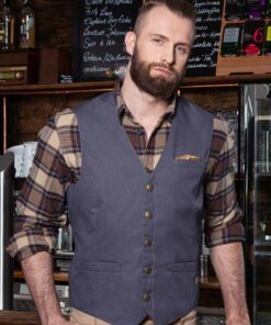 Men Waistcoat Jeans-Style