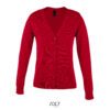 Cardigan Donna Collo a V Con Bottoni