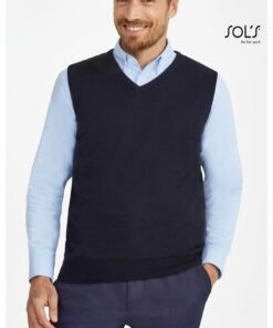 Pullover Unisex Collo a V Senza Maniche