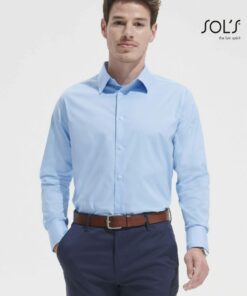 Camicia Uomo Stretch Manica Lunga