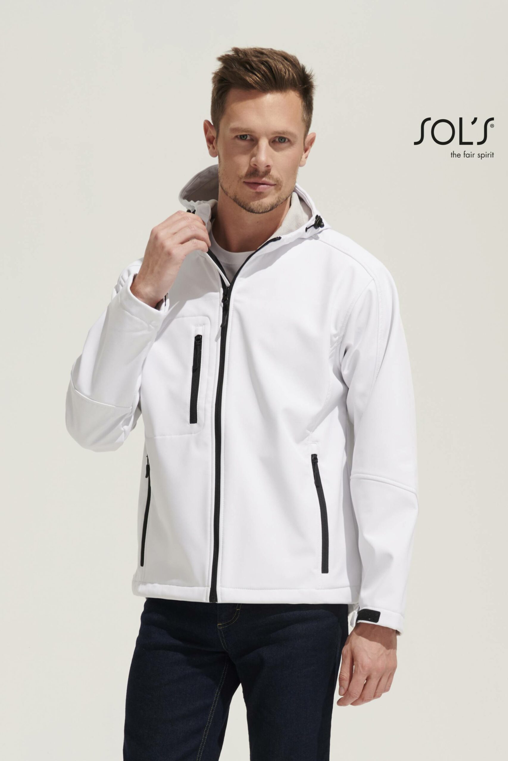 Giacca Uomo Softshell Con Cappuccio