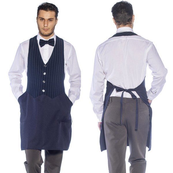 Grembiule gessato unisex