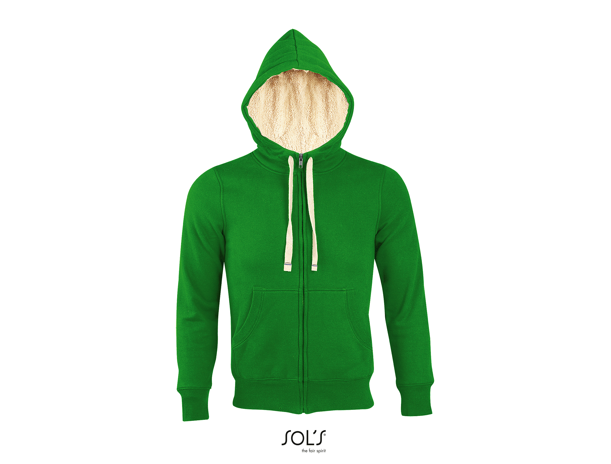 Felpa Unisex Con Cappuccio Sherpa