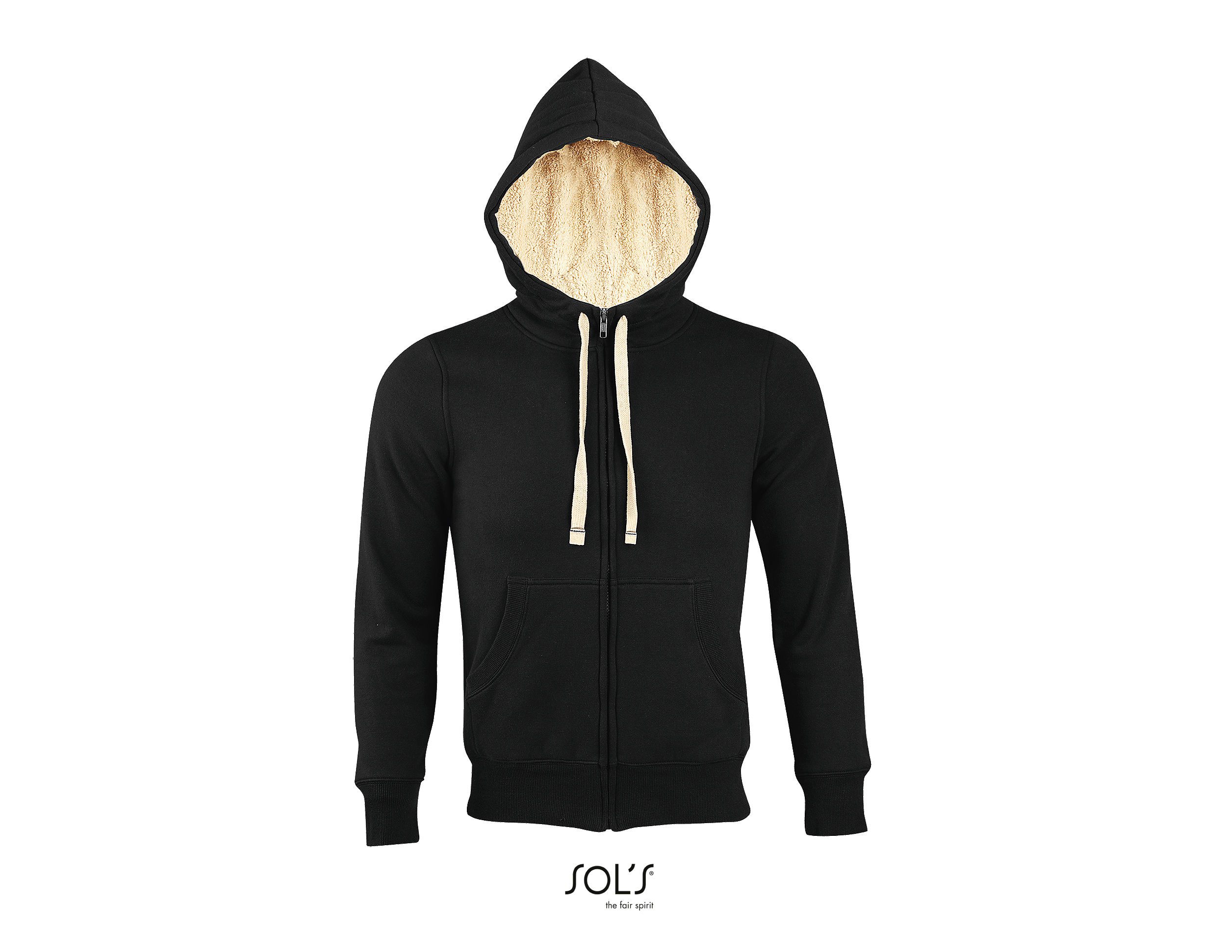 Felpa Unisex Con Cappuccio Sherpa