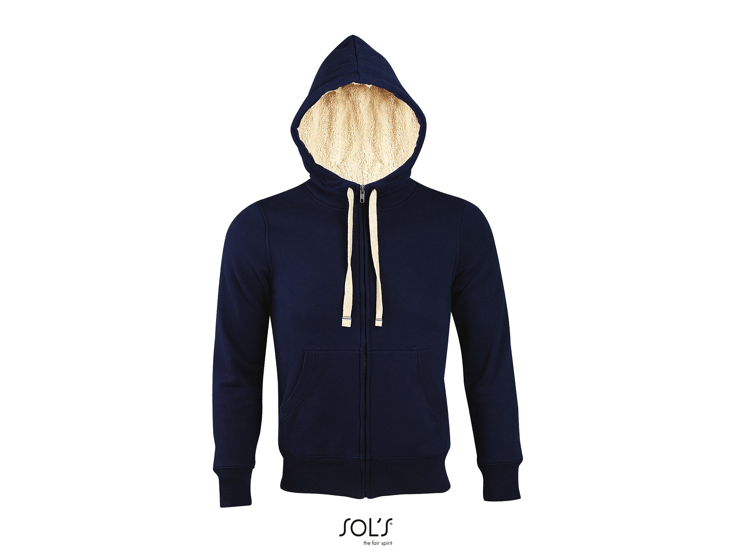 Felpa Unisex Con Cappuccio Sherpa