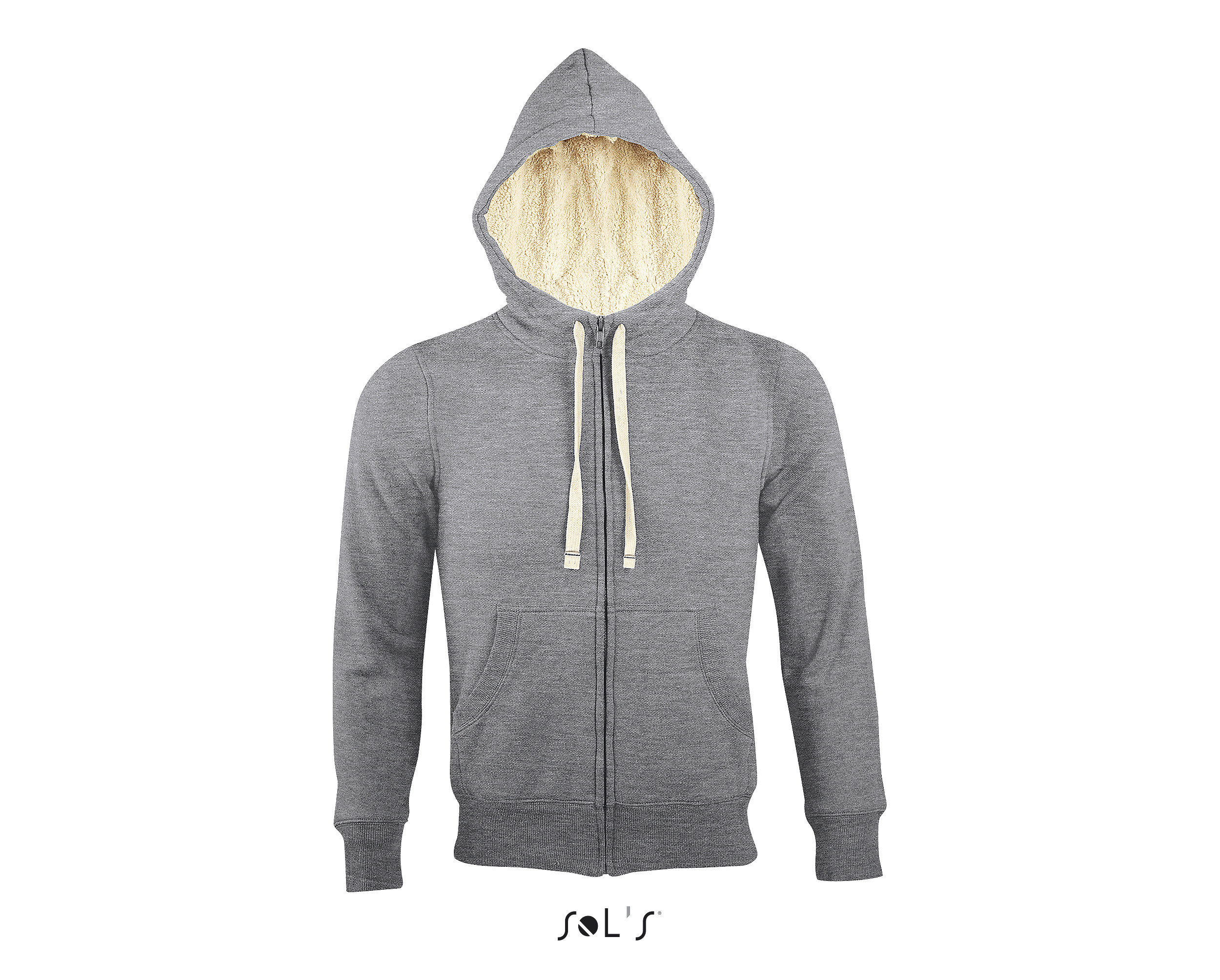 Felpa Unisex Con Cappuccio Sherpa