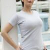 T-shirt Donna Elasticizzata Collo a V