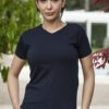 T-shirt Donna Elasticizzata Collo a V