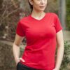 T-shirt Donna Elasticizzata Collo a V