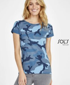 T-shirt Mimetica Donna Girocollo