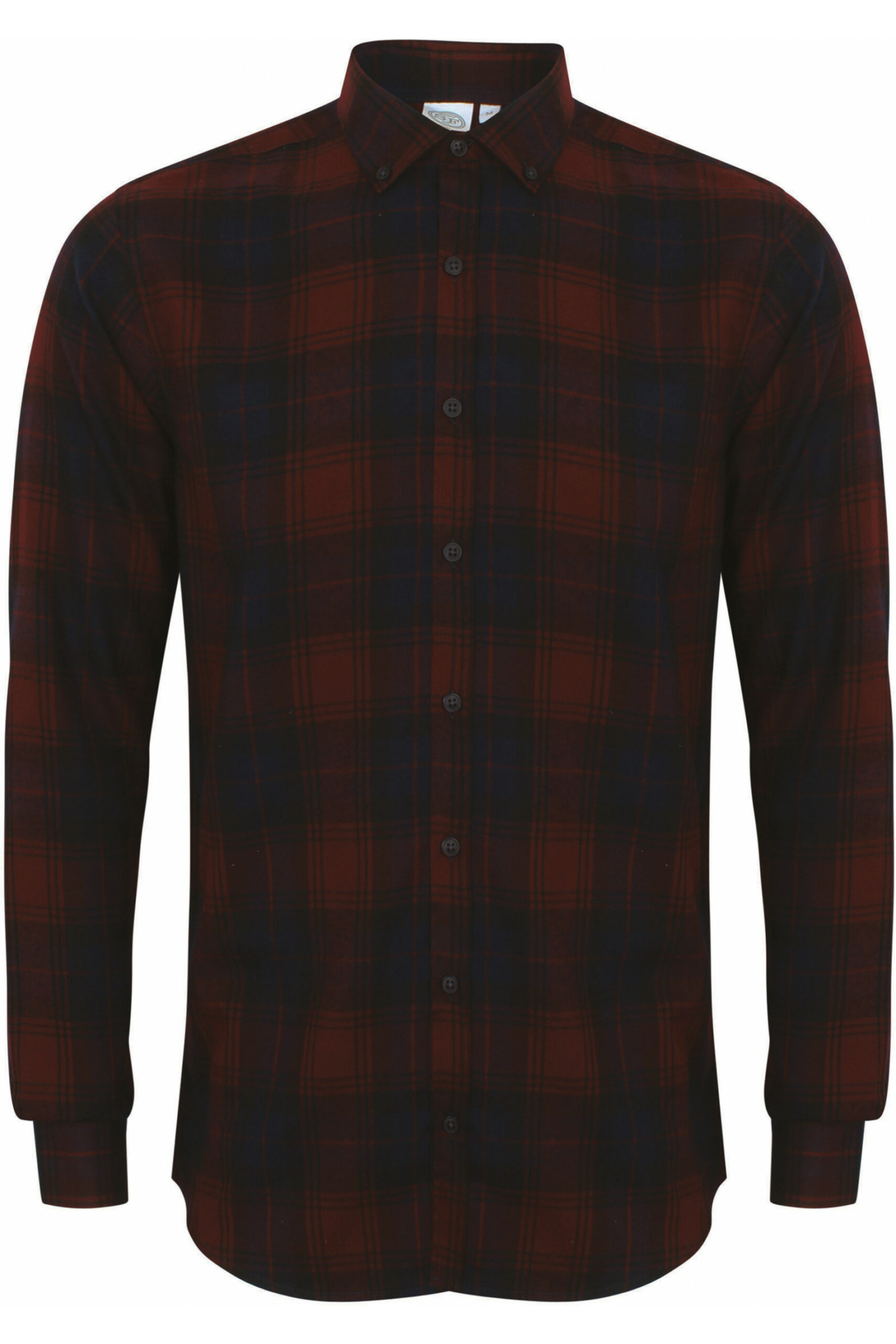 Camicia a Quadri Uomo con colletto button-down