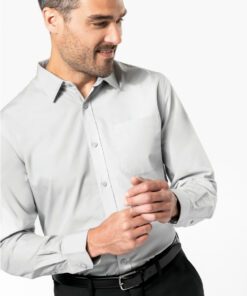 Camicia uomo in popeline manica lunga