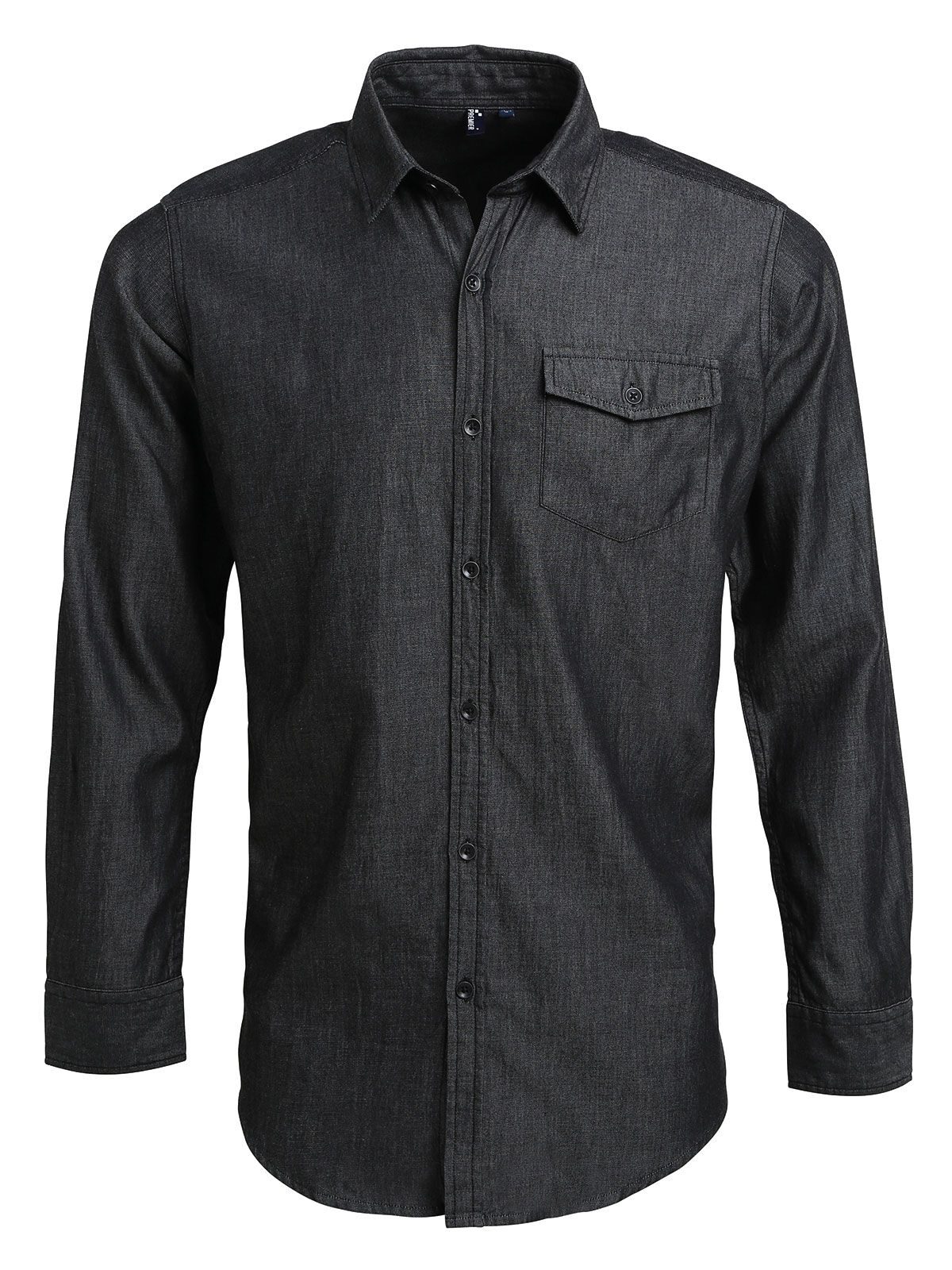 Man Jeans Stitch Denim Shirt