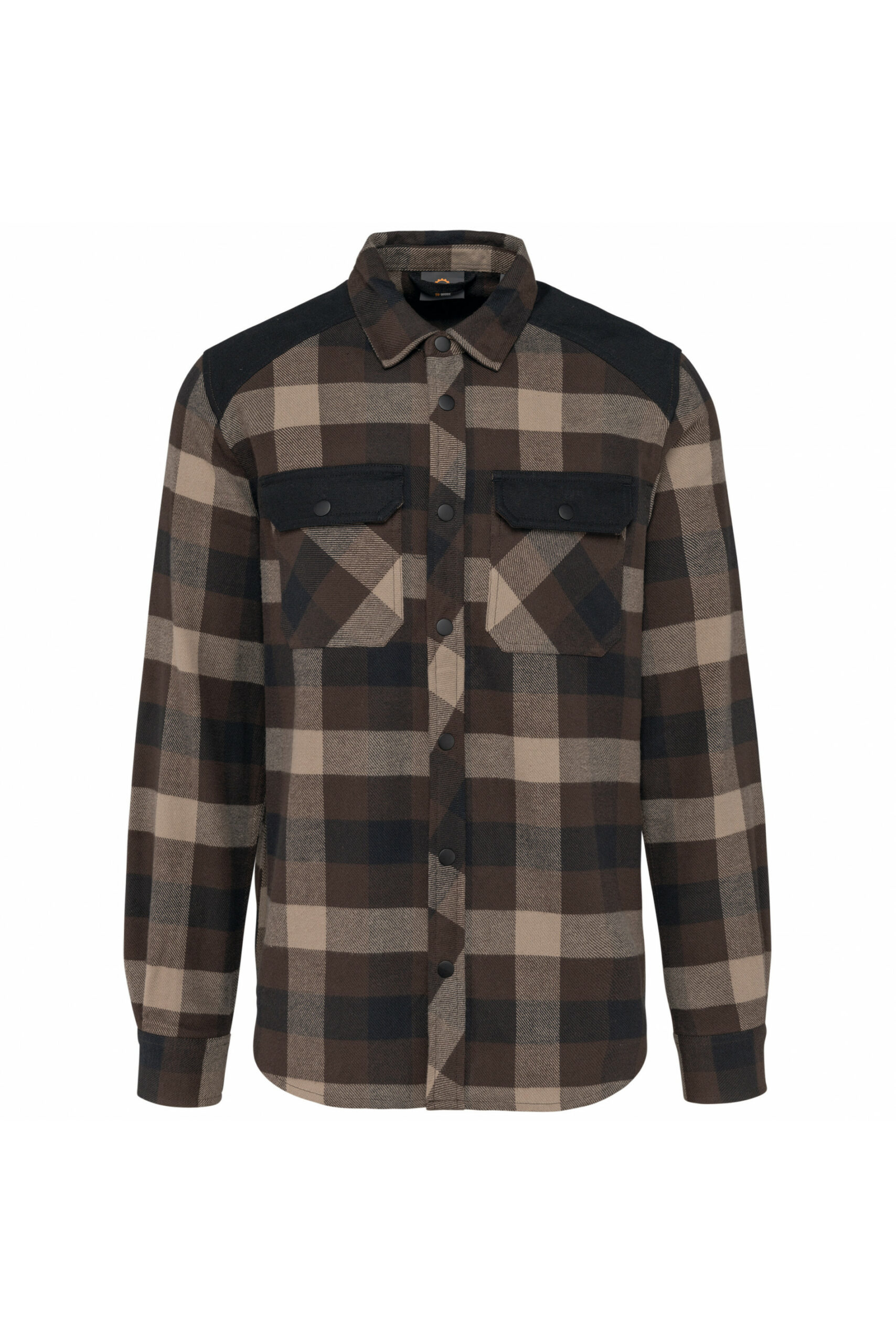 Camicia uomo a quadri con tasche