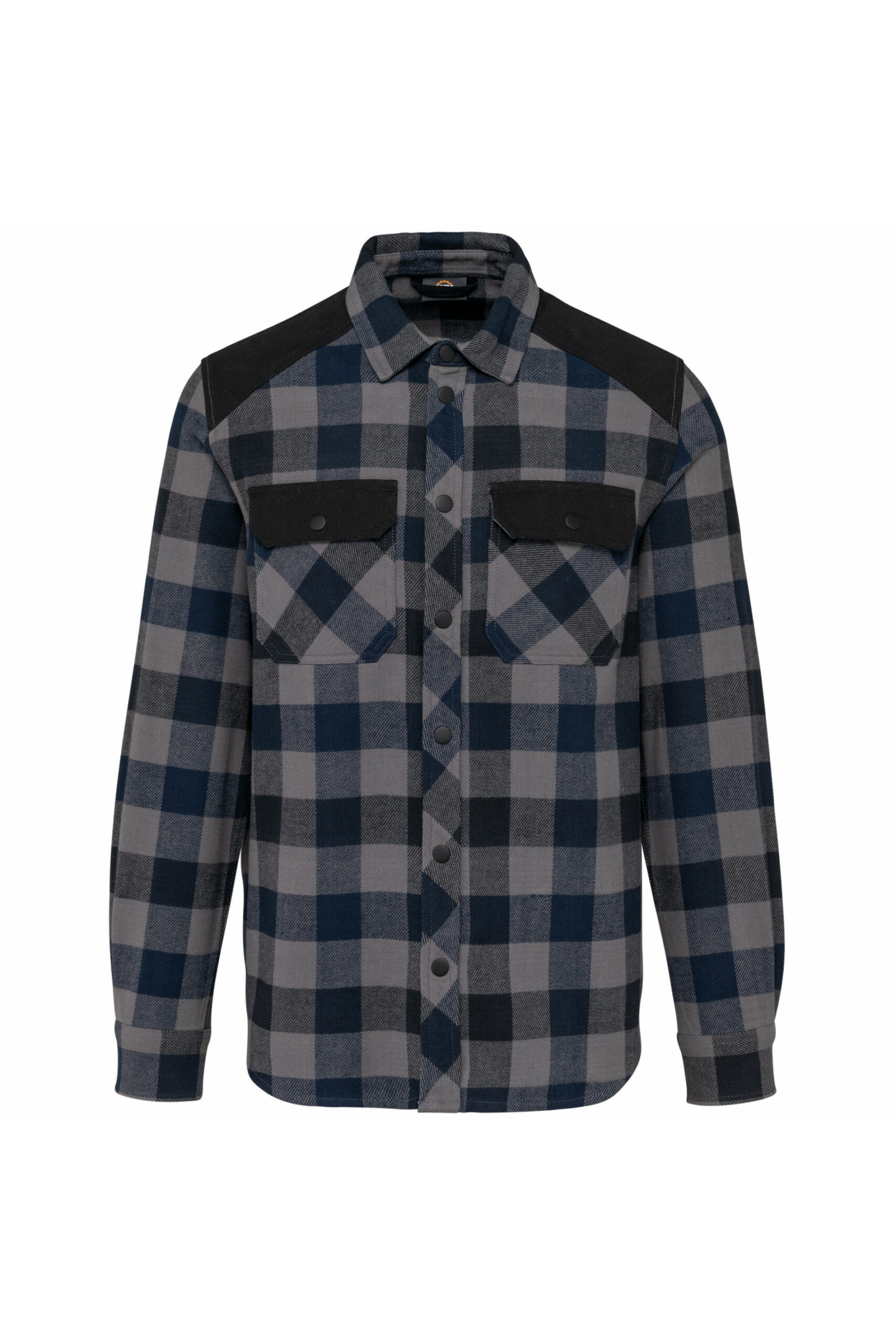 Camicia uomo a quadri con tasche