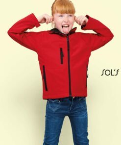 Giacca Soft Shell Bambino con Cappuccio