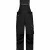 Workwear Pants With Bib Solid