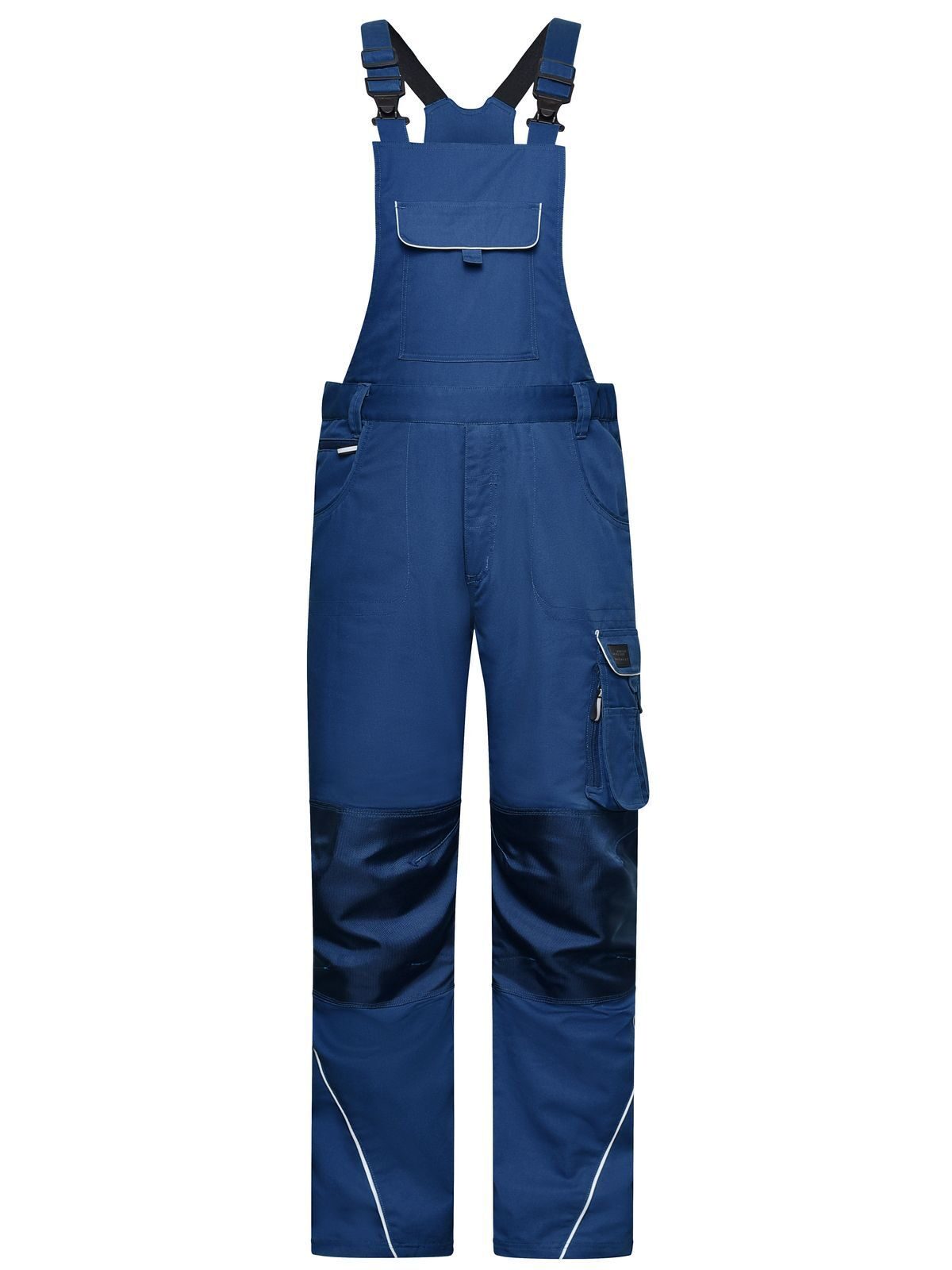 Workwear Pants With Bib Solid