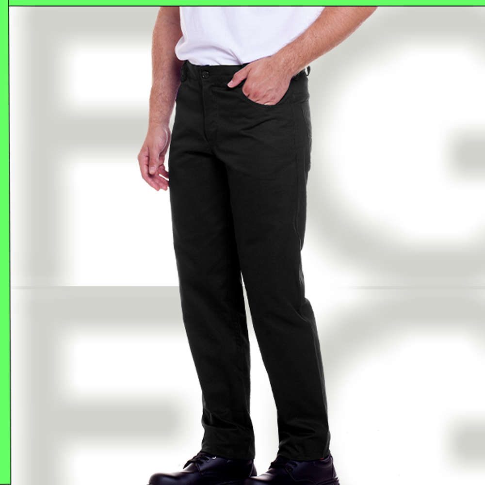 Cotton Man Trousers With Buttons