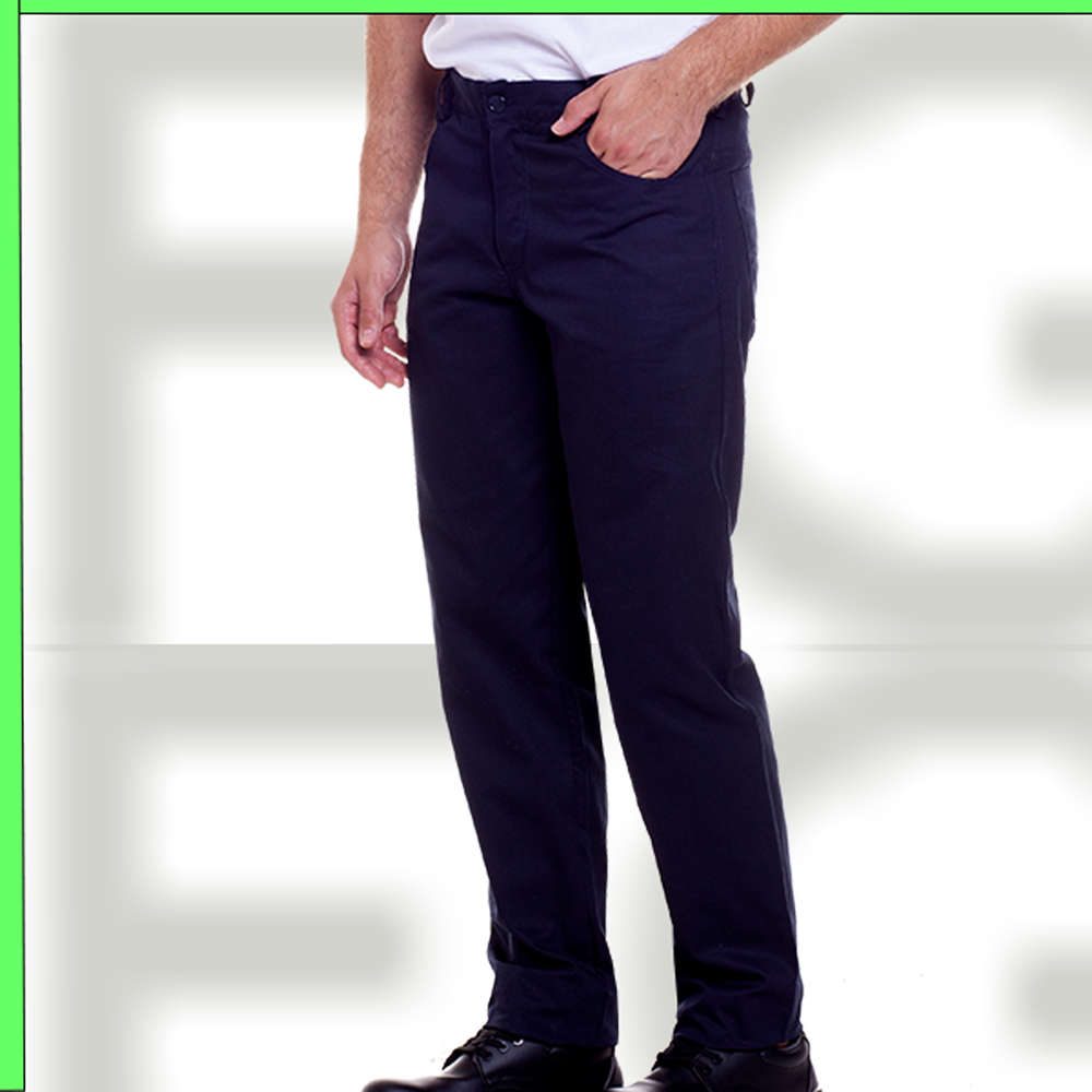 Cotton Man Trousers With Buttons