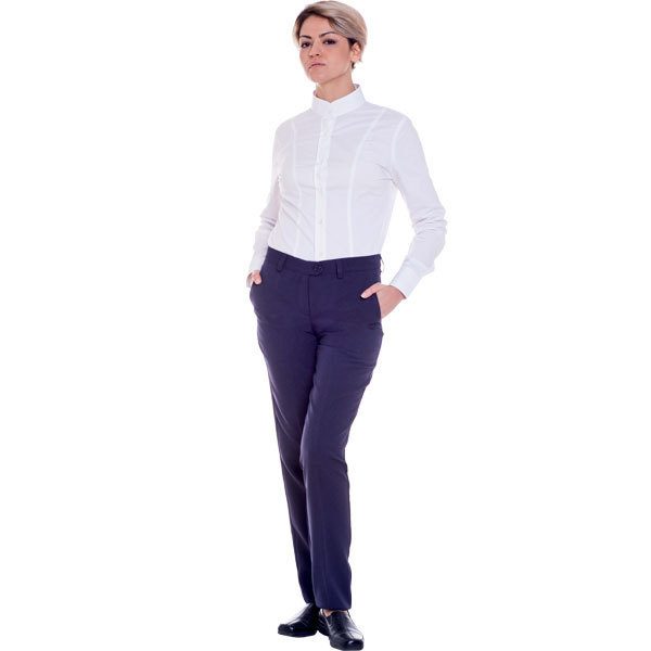 Cotton Woman Trousers With Buttons